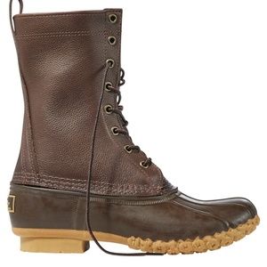 LL Bean Signature Camping Hiking Shearling Gore Boot Made in Maine Size 6